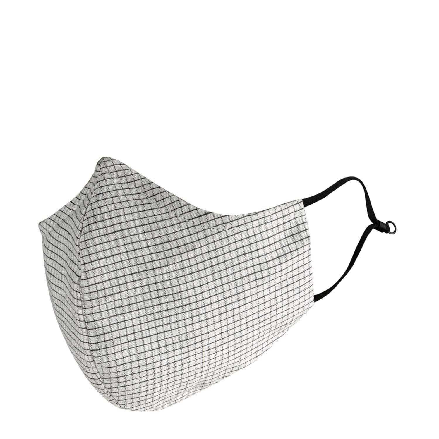 Monochrome Grid Adults Cotton Aero Mask