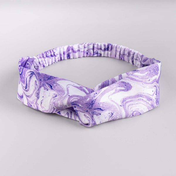 Twilight Purple Elastic Satin Hairband