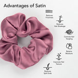 Muted Pink Regular Satin Scrunchie