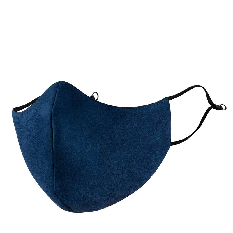 Navy Blue Adults Suede Aero Mask