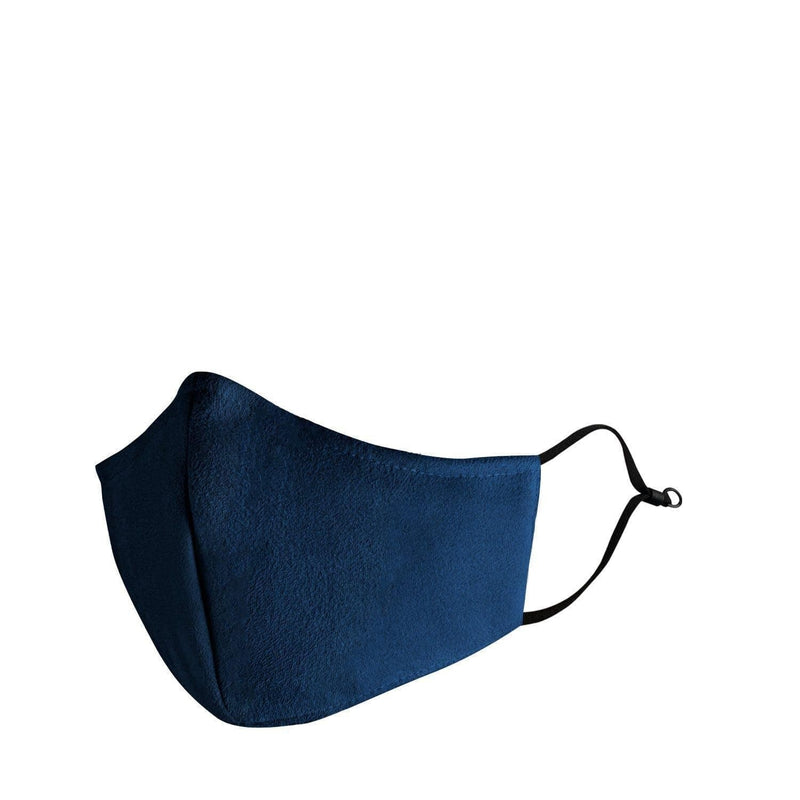 Navy Blue Kids Suede Aero Mask