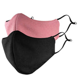 Adults Knitted Aero Mask (Black, Pink)