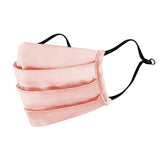 Passion Pink Adults Satin Pleated Mask