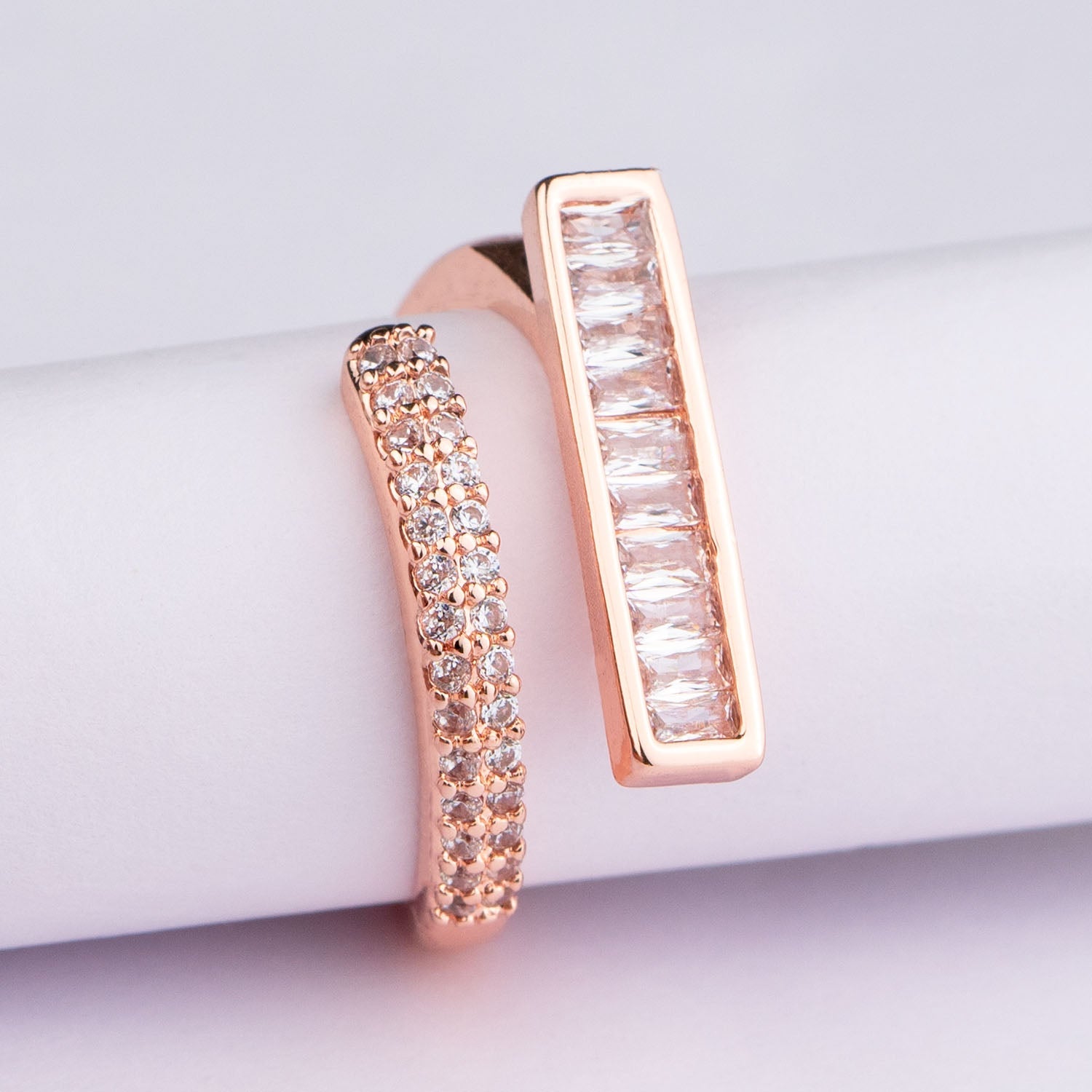 W Premium Jewellery Rings Crystal Diamond White