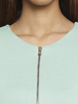 Green Knitted Regular Top