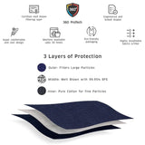 Space Blue Adults Sparkle Pleated Mask