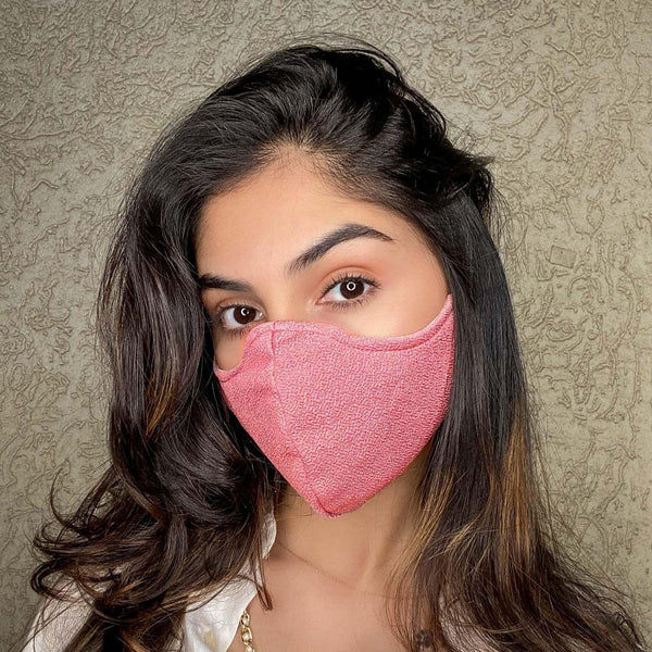 Flamingo Pink Adults Knitted Aero Mask
