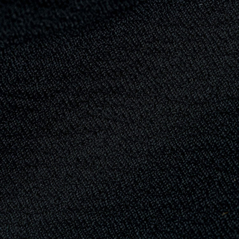 Jet Black Regular Knitted Scrunchie